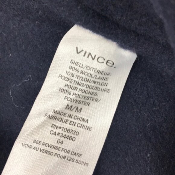 Vince Shadow Plaid Wool Blend Coat - Picture 10 of 10